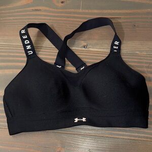 Under Armour Black Crossback Sports Bra SM